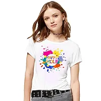 Clickplick Holi Printed Dry-Fit Unisex T-Shirt | Dry-fit | Polyester | Pack of 1 (Click_HOL_tee_22_HHT_0001)-thumb1
