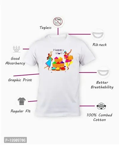 ClickPlick Amazing Holi t-Shirt for Both Men and Women-thumb5