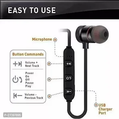 Wireless Magnet Bluetooth Earphone Headphone with Mic-thumb2