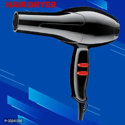 Hair Dryer 2000W, Black, 3 heat and 2 speed settings, Cool Shot, Low Noise Function Interchangeable Nozzles, Professional Styling, For Women and Men, All Hair Type-thumb0