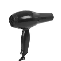 Hair Dryer 2000W, Black, 3 heat and 2 speed settings, Cool Shot, Low Noise Function Interchangeable Nozzles, Professional Styling, For Women and Men, All Hair Type-thumb1