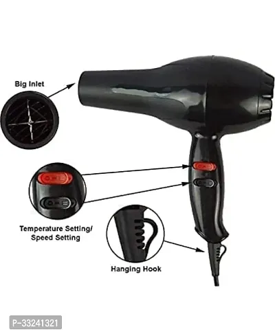 Hair Dryer 1800W-2000W 3 Heat and 2 Speed Setting Combination Powerful AC Motor comes with 2 Interchangeable Nozzles, For All Hair Types-thumb4