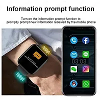 i8 Pro Max Touch Screen Bluetooth Smartwatch with Activity Tracker Compatible with All 3G/4G/5G Android  iOS Smartphones - Black-thumb1