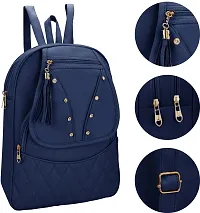 XOVEE Girl's PU 6 L Backpack Unleash Your Inner Style! | Blue | XVR_21-thumb2