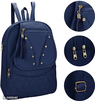 XOVEE Girl's PU 6 L Backpack Unleash Your Inner Style! | Blue | XVR_21-thumb3