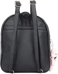 XOVEE Girls PU 10 L School Bag With 2 Compartment (Black)| XVE-03-thumb2