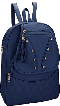 XOVEE Girl's PU 6 L Backpack Unleash Your Inner Style! | Blue | XVR_21-thumb1