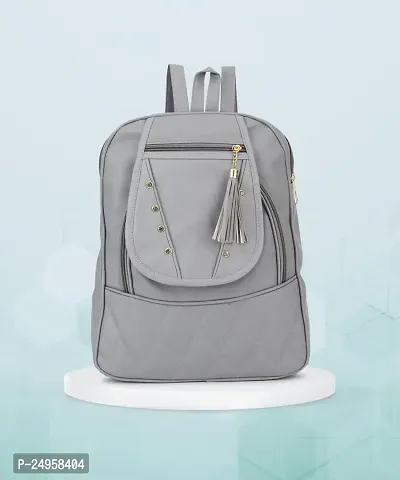 XOVEE Girl's PU 10 L Backpack Unleash Your Inner Style! | Grey | XVR_79