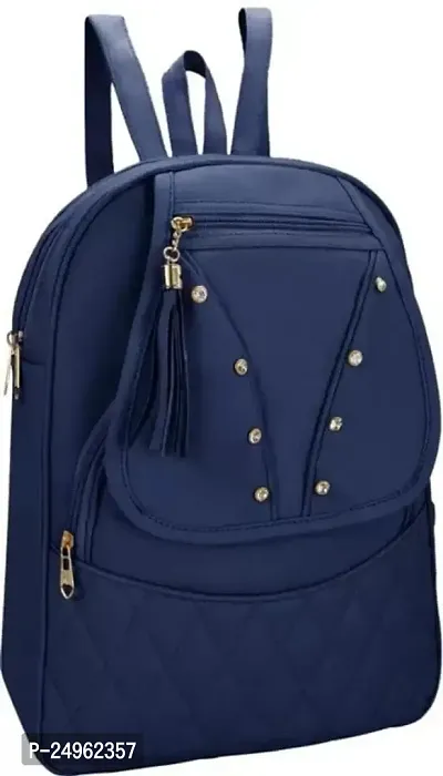 XOVEE Boys  Girl's PU 10 L Backpack Unleash Your Inner Style! | Blue | XVR_76-thumb2