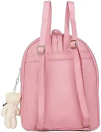 XOVEE Girls PU 5 L School Bag With 2 Compartment (Pink)| XVE-15-thumb1