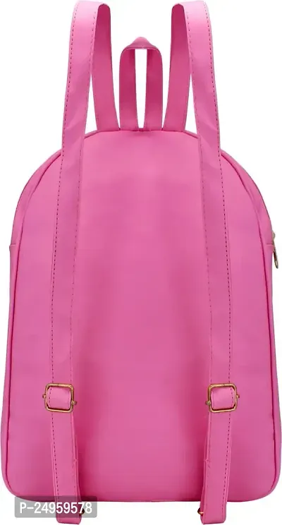 XOVEE Girl's PU 6 L Backpack Unleash Your Inner Style! | Pink | XVR_20-thumb4