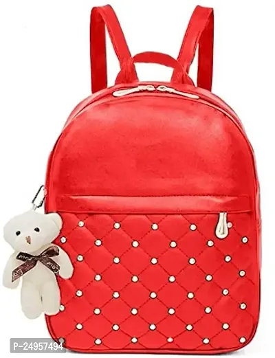 XOVEE Girl's PU 10 L Backpack Unleash Your Inner Style! | Red | XVR_41