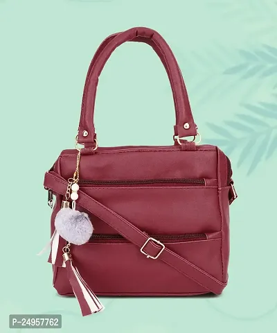 XOVEE Girl's PU Sling Bag Unleash Your Inner Style! | Maroon | XD_36-thumb3