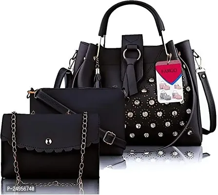 XOVEE Girl's PU Handbag Unleash Your Inner Style! | Black | XV-02-thumb0