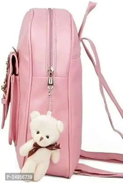 XOVEE Girl's PU 10 L Backpack Unleash Your Inner Style! | Pink | XVR_113-thumb3