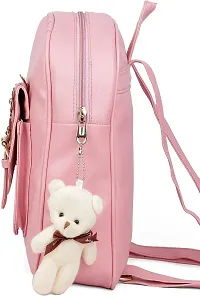 XOVEE Girl's PU 10 L Backpack Unleash Your Inner Style! | Pink | XVR_08-thumb1