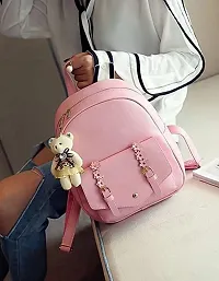 XOVEE Girl's PU 5 L Backpack Unleash Your Inner Style! | Pink | XVR_34-thumb2