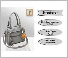 XOVEE Women's PU Hand-held Bag Unleash Your Inner Style! | Grey | XV-09-thumb3