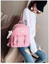 XOVEE Girl's PU 10 L Backpack Unleash Your Inner Style! | Pink | XVR_98-thumb3