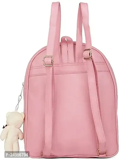 XOVEE Girl's PU 5 L Backpack Unleash Your Inner Style! | Pink | XVR_34-thumb4