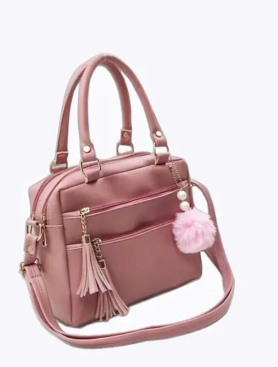 Stylish PU Solid Handbag