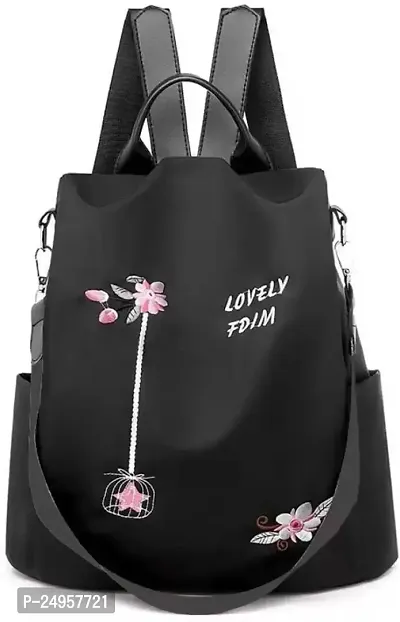 XOVEE Girl's PU 12 L Backpack Unleash Your Inner Style! | Black | XVR_69-thumb0