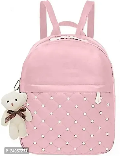 XOVEE Girl's PU 10 L Backpack Unleash Your Inner Style! | Pink | XVR_30