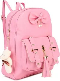 XOVEE Women's PU 15 L Backpack Unleash Your Inner Style! | B Pink | XVR_109-thumb3