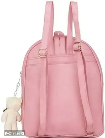 XOVEE Girl's PU 10 L Backpack Unleash Your Inner Style! | Pink | XVR_25-thumb3