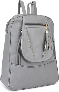 XOVEE Girl's PU 15 L Backpack Unleash Your Inner Style! | Grey | XVR_123-thumb2