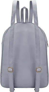 XOVEE Girl's PU 6 L Backpack Unleash Your Inner Style! | Grey | XVR_71-thumb1