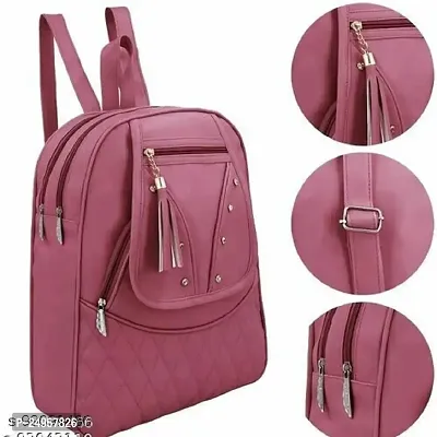 XOVEE Girl's PU 2 L Backpack Unleash Your Inner Style! | Maroon | XVR_106-thumb0