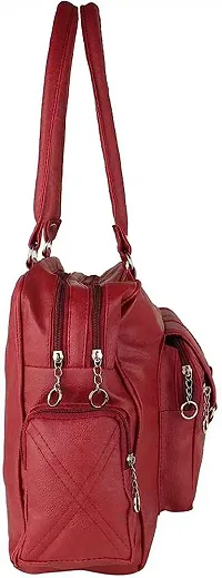 XOVEE Women's PU Hand-held Bag Unleash Your Inner Style! | maroon | XV-11-thumb4