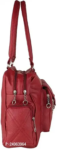 XOVEE Women's PU Hand-held Bag Unleash Your Inner Style! | maroon | XV-11-thumb5