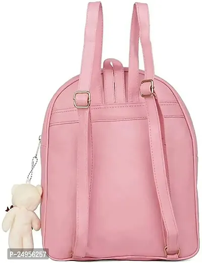 XOVEE Women's PU 10 L Backpack Unleash Your Inner Style! | Pink | XVR_11-thumb4