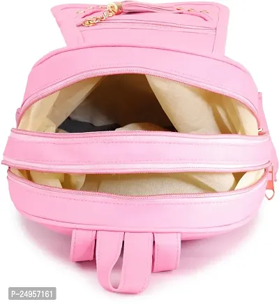 XOVEE Girl's PU 10 L Backpack Unleash Your Inner Style! | Pink | XVR_07-thumb4