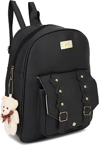 XOVEE Girl's PU 10 L Backpack Unleash Your Inner Style! | Black | XVR_103-thumb3