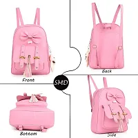 XOVEE Women's PU 15 L Backpack Unleash Your Inner Style! | Pink | XVR_14-thumb3