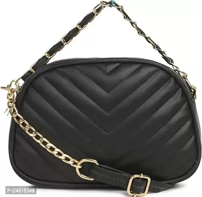 Stylish PU Sling Bag Unleash Your Inner Style! | Black | XD_39-thumb0