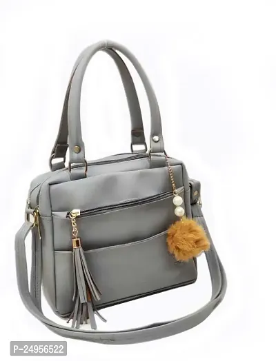 XOVEE Women's PU Hand-held Bag Unleash Your Inner Style! | Grey | XV-09-thumb0