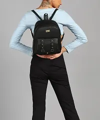 XOVEE Girl's PU 10 L Backpack Unleash Your Inner Style! | Black | XVR_103-thumb1