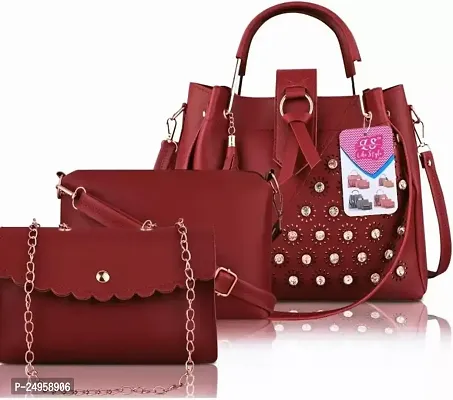 XOVEE Women's PU Messenger Bag Unleash Your Inner Style! | Maroon | XV-13