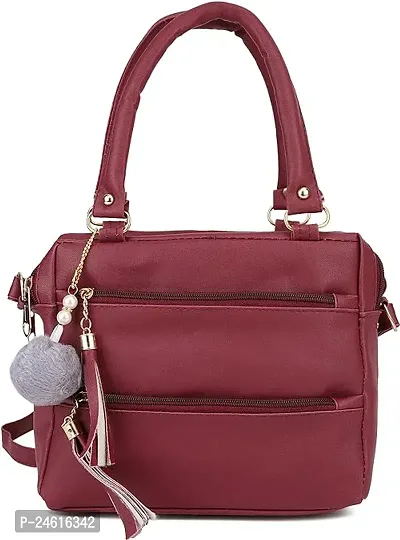 Stylish PU Sling Bag Unleash Your Inner Style! | Maroon | XD_36