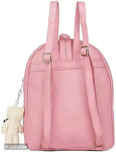 XOVEE Women's PU 8 L Backpack Unleash Your Inner Style! | Pink | XVR_18-thumb2