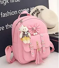 XOVEE Girl's PU 10 L Backpack Unleash Your Inner Style! | Pink | XVR_25-thumb1