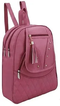 XOVEE Girl's PU 12 L Backpack Unleash Your Inner Style! | Maroon | XVR_74-thumb1