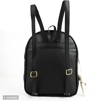 XOVEE Women's PU 15 L Backpack Unleash Your Inner Style! | Black | XVR_48-thumb2