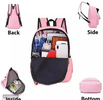 XOVEE Girl's Canvas 30 L Backpack Unleash Your Inner Style! | Pink | XVR_92-thumb0