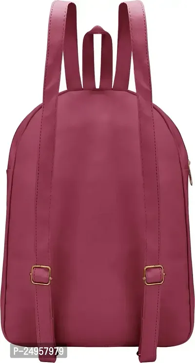 XOVEE Girl's PU 6 L Backpack Unleash Your Inner Style! | Maroon | XVR_97-thumb3