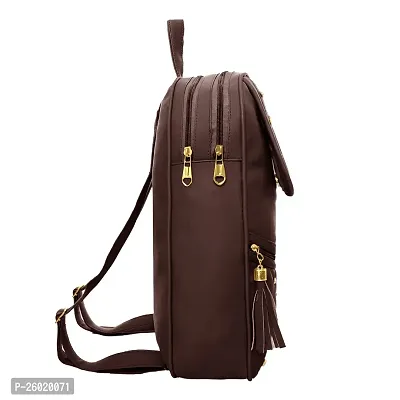 Brown Cute Backpack  women 20 L-thumb2